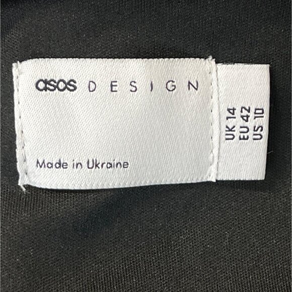 Asos Leopard Print Design Long Sleeve Cut-Out Mini Dress Sz10 - New - Picture 6 of 8